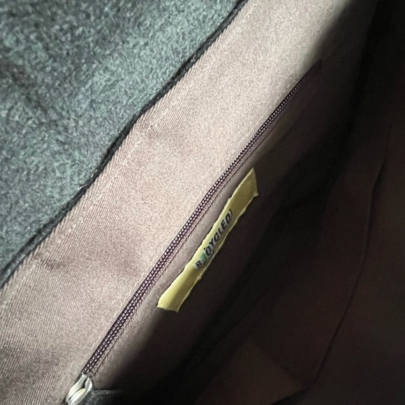 Unique Recycled Newspaper Messenger Bag Hand Woven Lined Laptop Sleeve Unisex - Picture 10 of 16